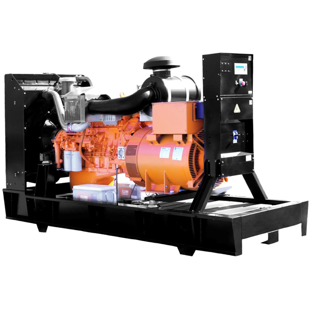 Дизельная электростанция FPT (IVECO) GE CURSOR350 открытого типа на раме