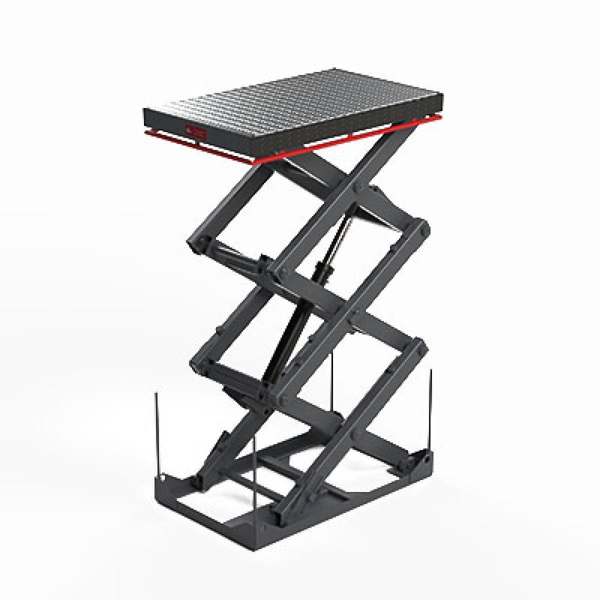 Гидравлический подъемный стол СПК Регион 2500х1600х4230 мм г/п 2000 кг (трехножничный)