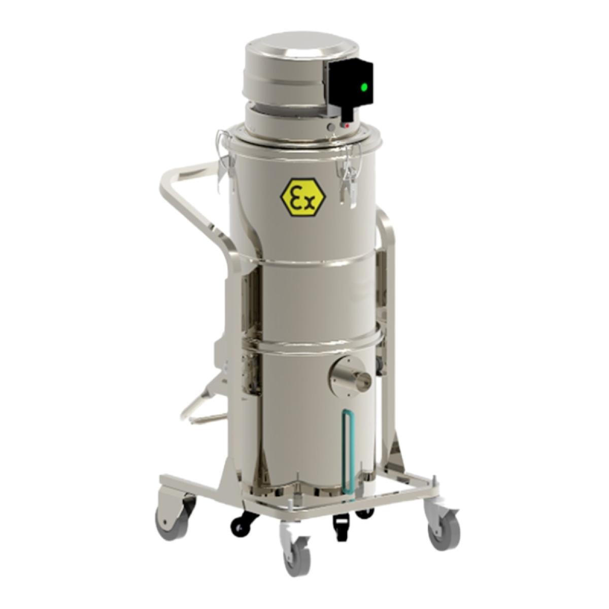 Промышленный однофазный взрывозащищенный пылесос VOSTOK PYWEX-S-BL / ATEX / 1.2kW / 220В