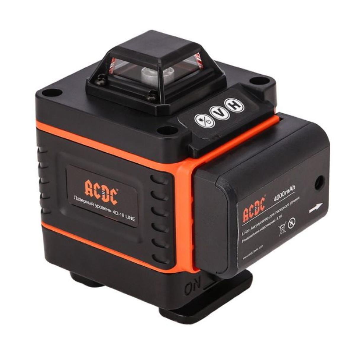 Лазерный нивелир ACDC NL-4816G (16 лучей, лазер - зеленый, Li-ion - 1шт, Д/У, З/У, сумка-чехол)