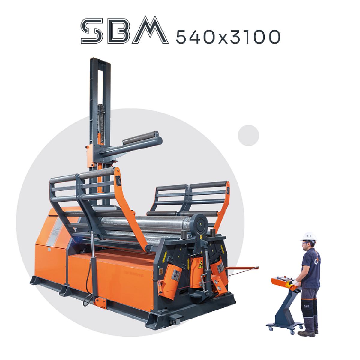 4-х валковый вальцовочный станок MAC BENDING SBM 540х3100