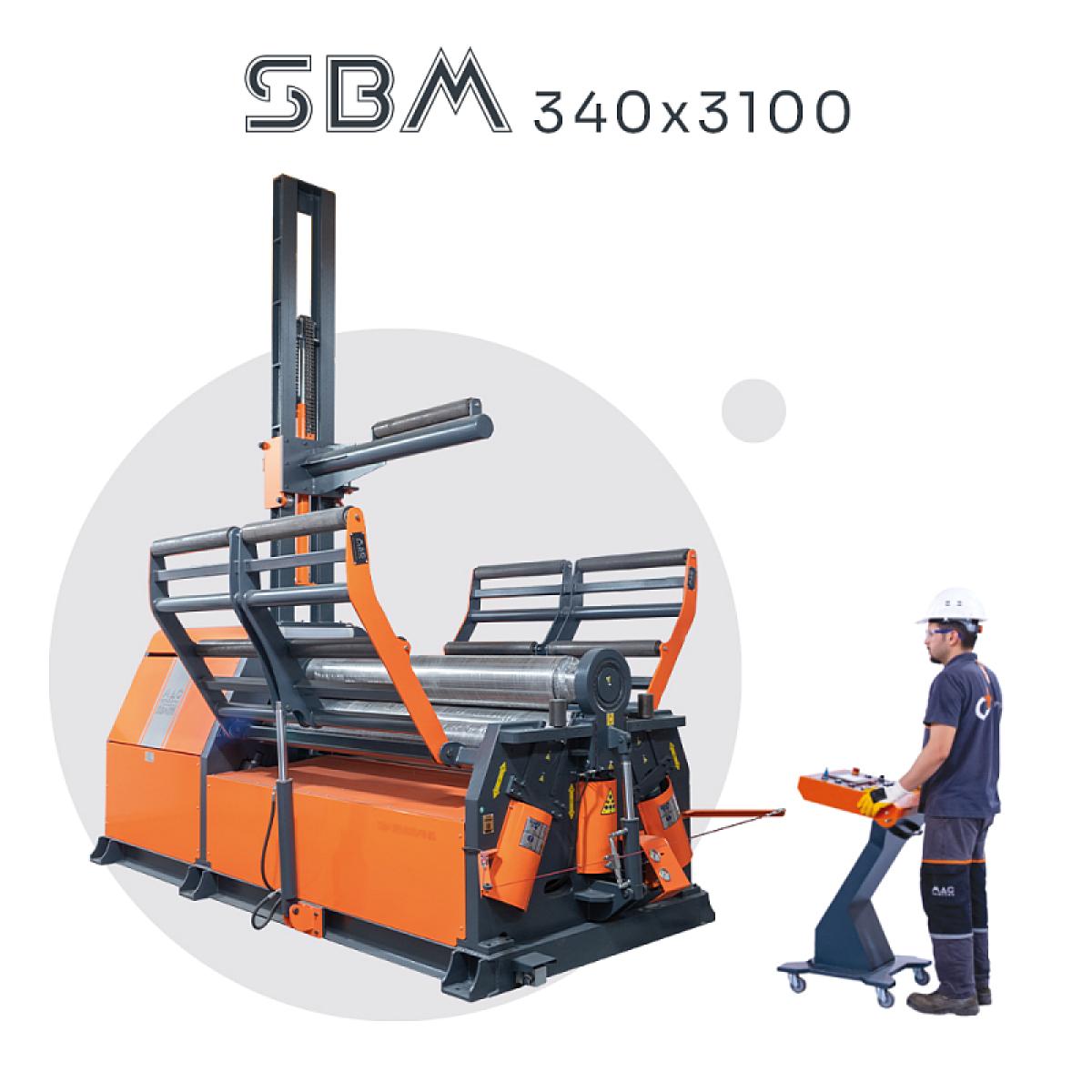 4-х валковый вальцовочный станок MAC BENDING SBM 340х3100