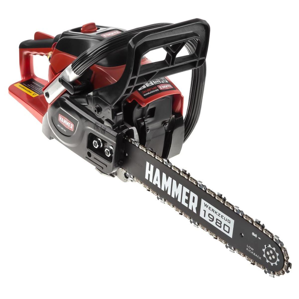 Бензопила Hammer BPL3814C 1,47кВт/2лс 38см3 шина 14" цепь 3/8"-1,3мм-52 5кг