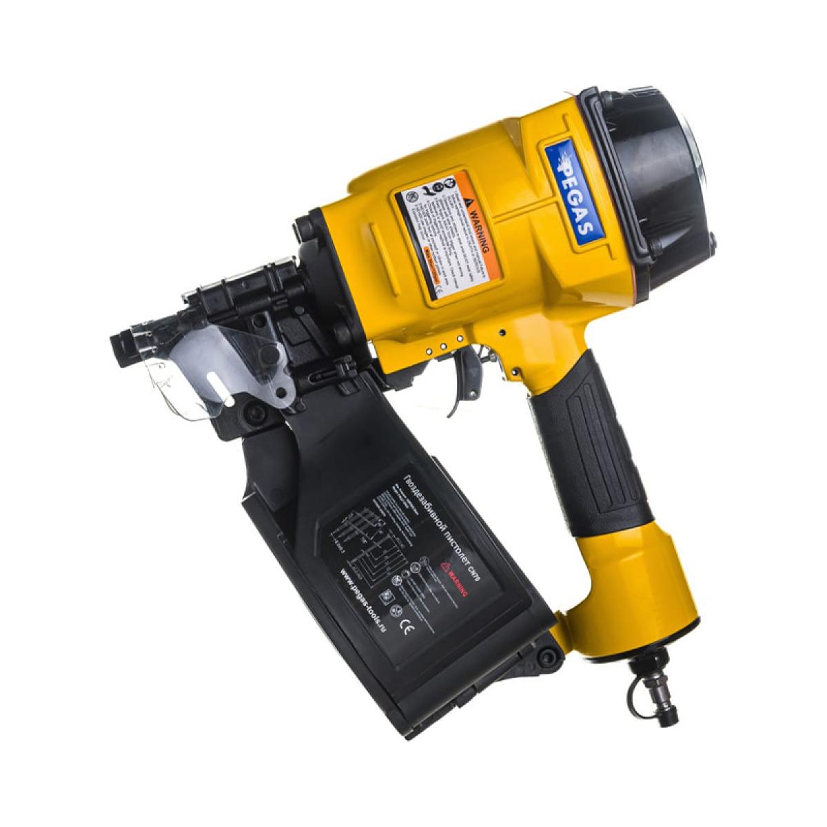 Гвоздезабивной пистолет Pegas pneumatic CN70 (гвозди на катушке)