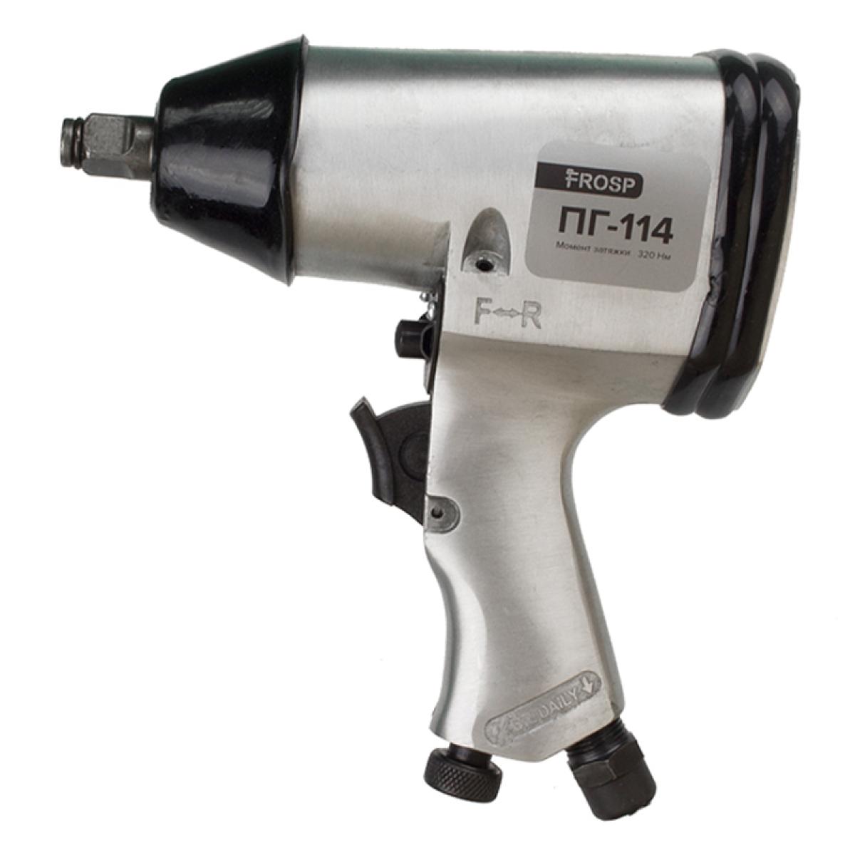 Пневмогайковерт FROSP ПГ-114К в пластиковом кейсе и с головками