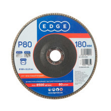 Круг лепестковый торцевой Edge 180х22,23мм / P80 / шлифовальный диск / абразив