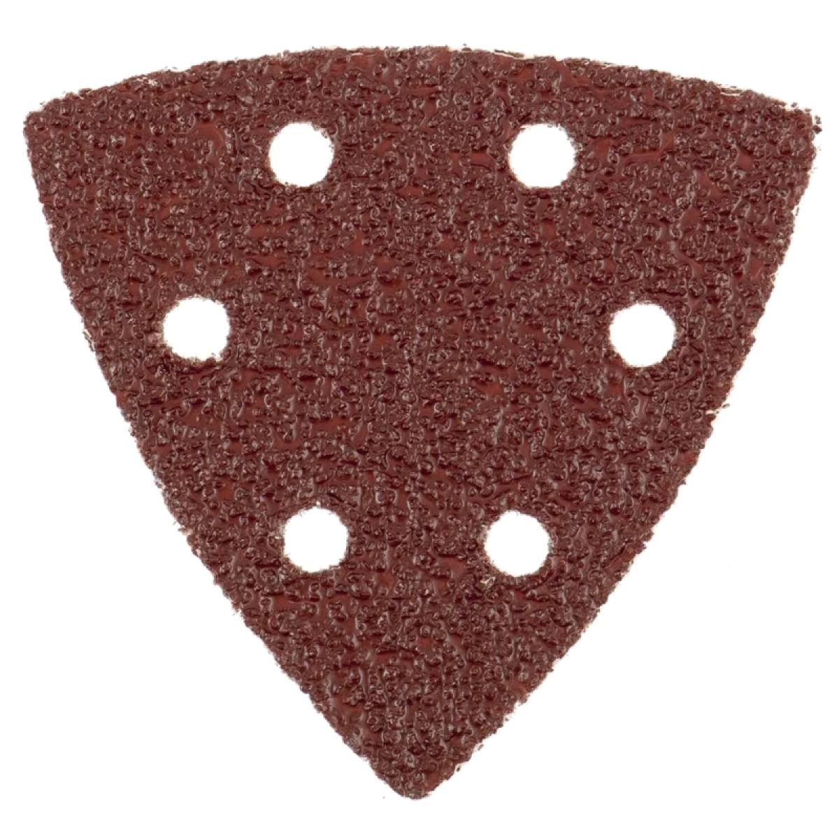 Треугольник абразивный под липучку, перфорированный, P 150, 93 мм, 5 шт Matrix на ворсовой подложке