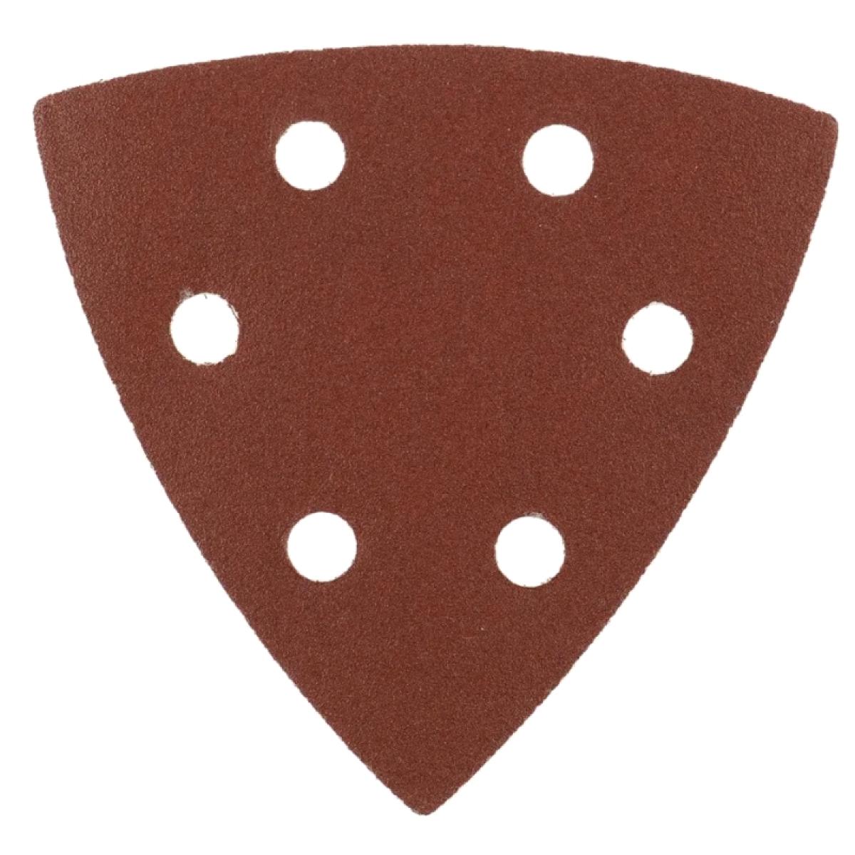 Треугольник абразивный под липучку, перфорированный, P 600, 93 мм, 5 шт Matrix на ворсовой подложке