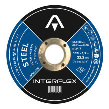 Круг отрезной по металлу INTERFLEX 125x1,2x22 ,23