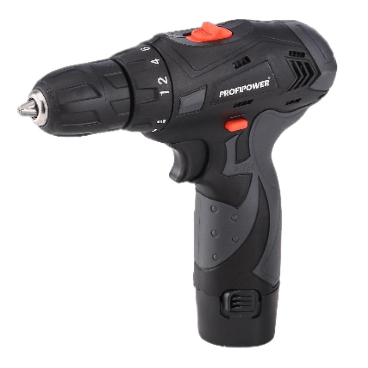 Дрель-шуруповерт ProfiPower CN-12В (12В, Li-ion-2шт, 1.5Ач,20Нм, 0,8-10мм, З/У, в кейсе)