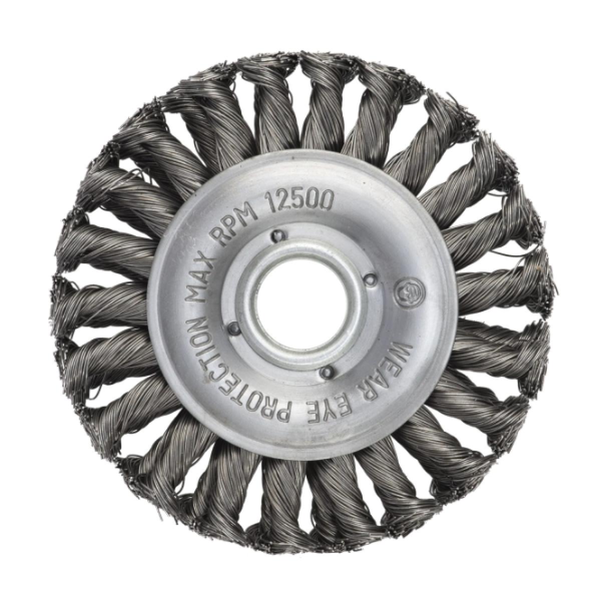 Щетка цилиндрическая двурядная жгутовая ПрофОснастка Эксперт № 432 d 125 d22.2 мм RPM 12500 ST