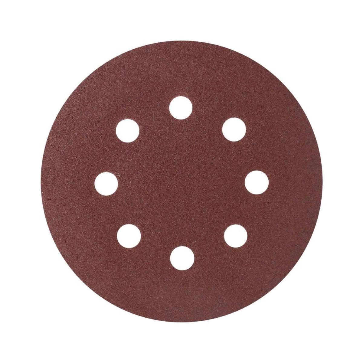 Круг шлифовальный на липучке PATRIOT, 125мм, Р120, 8 отверстий, 5 шт, диск абразивный