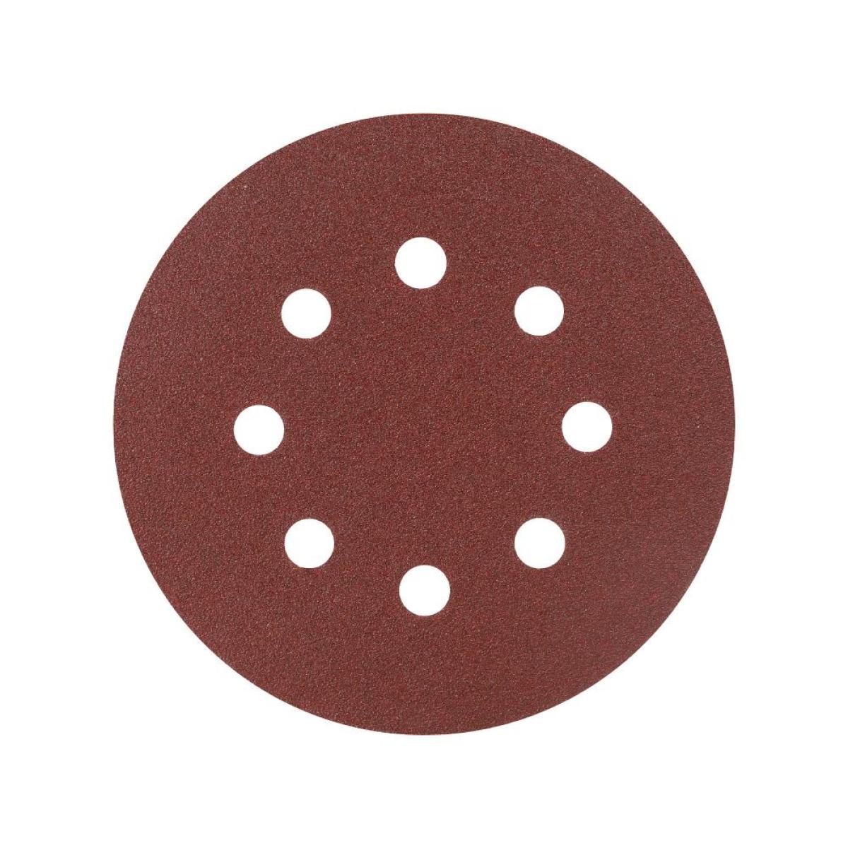 Круг шлифовальный на липучке PATRIOT, 125мм, Р80, 8 отверстий, 5 шт, диск абразивный