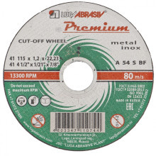 Круг отрезной по металлу и нержавеющей стали, 115 х 1.6 х 22 мм, Премиум Луга Россия Круг отрезной по металлу и нержавеющей стали, 115 х 1.6 х 22 мм, Премиум Луга Россия