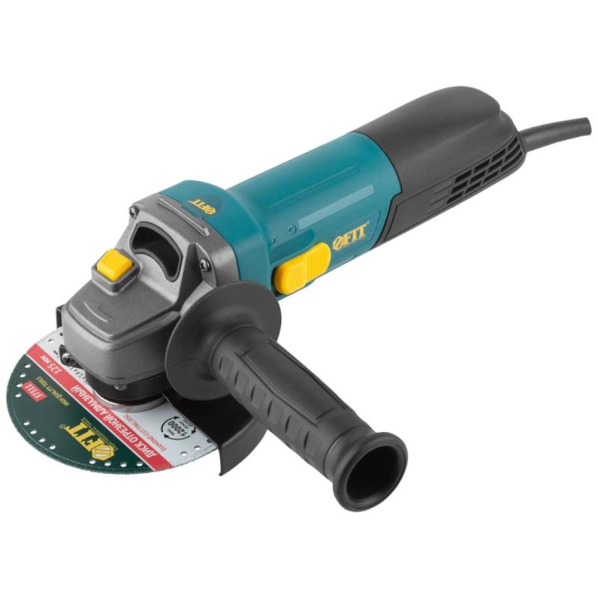 Шлифмашина угловая FIT 900 Вт; 0-10500 об/мин; КлК 125 мм; 2 кг 80314