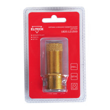 Коронка алмазная универсальная Elitech 22 мм х М14