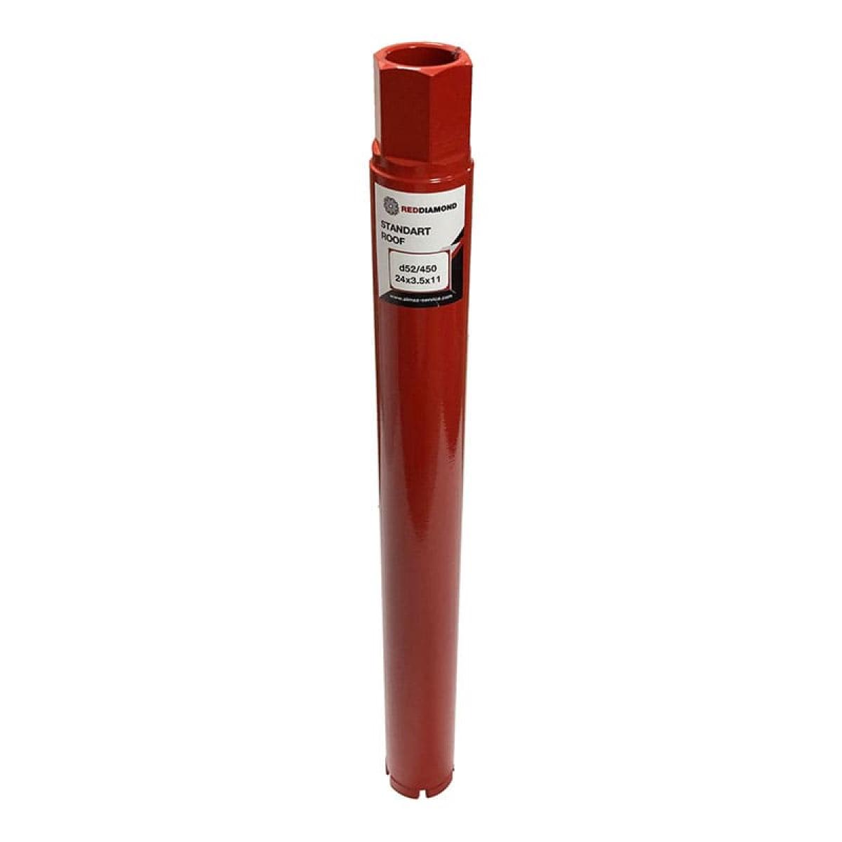 Алмазная коронка RedDiamond Standart Roof d056/450/24х3,5х11/5, 1 1/4 1129011