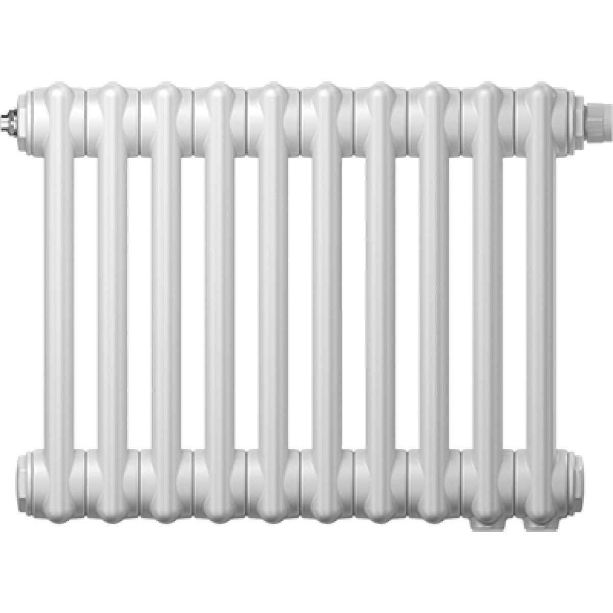 Радиатор трубчатый Zehnder Charleston Retrofit 3037, 16 сек.1/2 бок.подк. RAL9016 (кроншт.в компл)