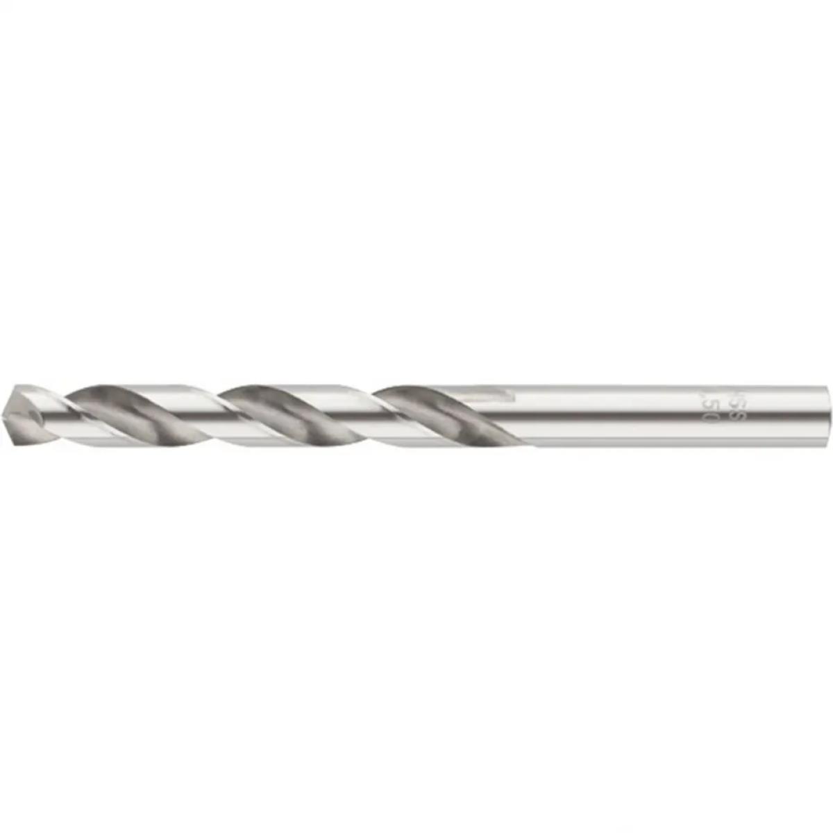 Сверло спиральное по металлу, 4.8 x 80 мм, Р6М5 Барс
