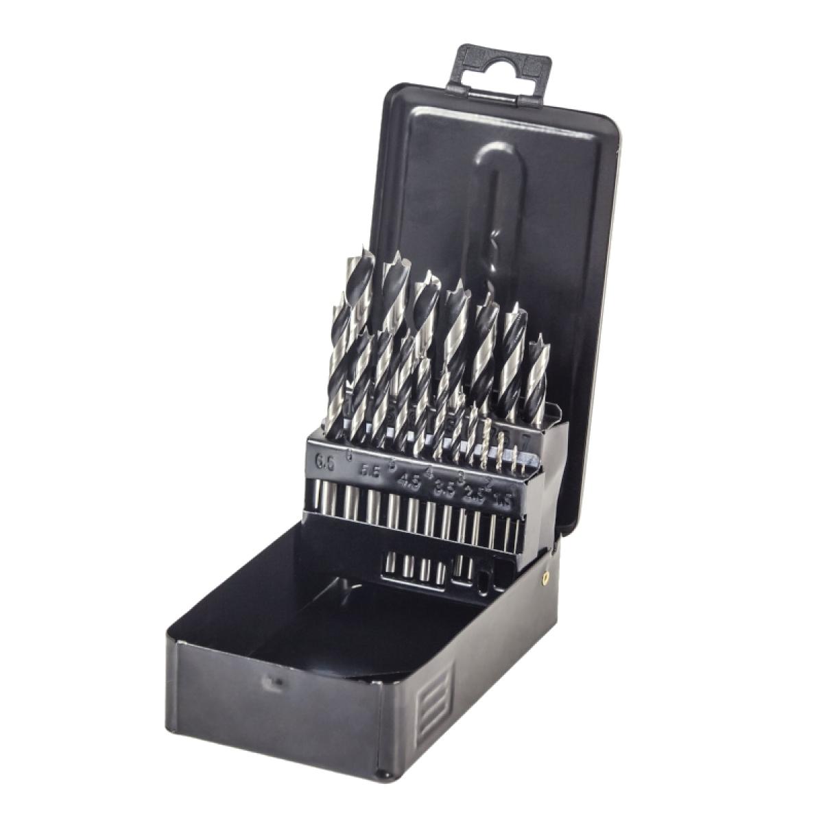 Набор сверл по дереву в металлическом кейсе KOLNER KDS 19W