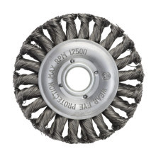 Щетка цилиндрическая двурядная жгутовая ПрофОснастка Эксперт № 432 d 125 d22.2 мм RPM 12500 ST