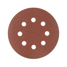 Круг шлифовальный на липучке PATRIOT, 125мм, Р100, 8 отверстий, 5 шт, диск абразивный