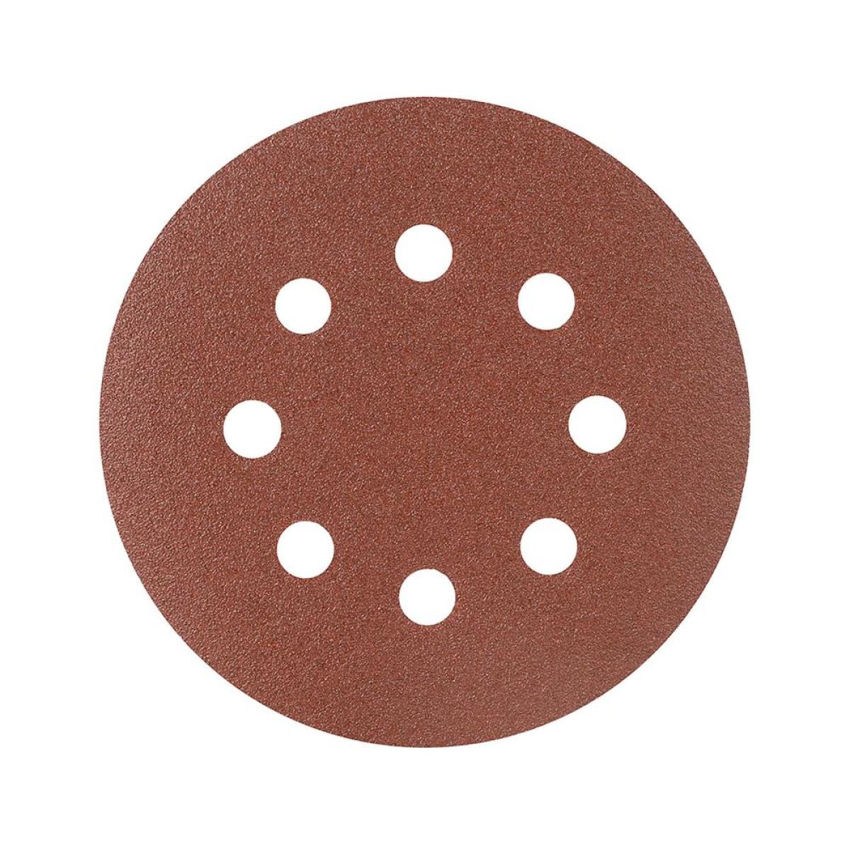 Круг шлифовальный на липучке PATRIOT, 125мм, Р100, 8 отверстий, 5 шт, диск абразивный