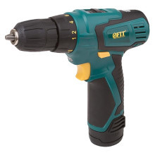 Дрель-шуруповерт аккумуляторная FIT 12 В; 0-650 об/мин; 15 Нм; 1 (Li-Ion) 1,3 Ач; 1 ч. 80179