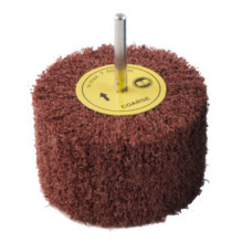 Абразивный шлифовальный валик на нетканевой основе с шпинделем 80x50x6 мм очень мелкое зерно