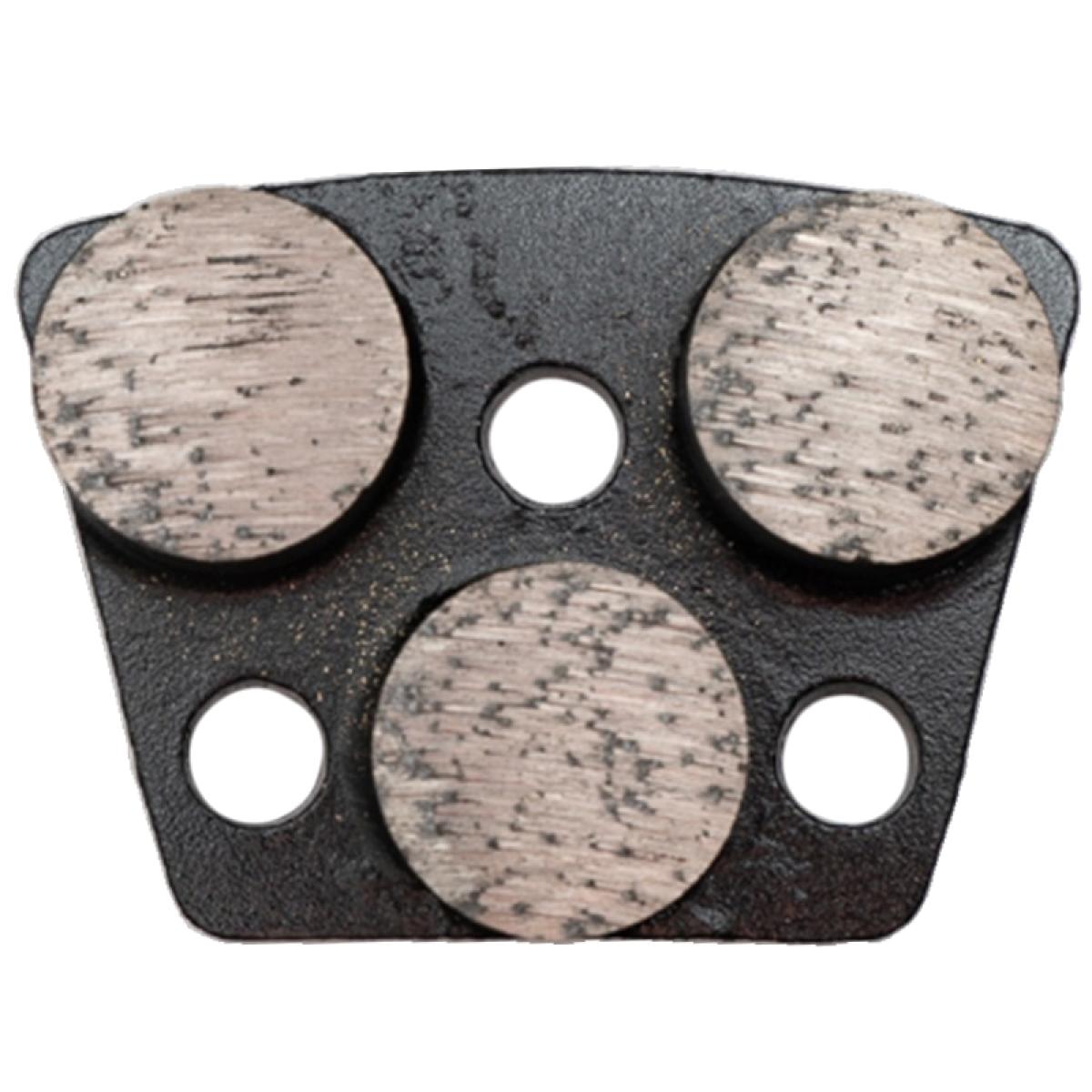 Трехточечный шлифовальный сегмент RODIAMA d 25х10 мм, для среднего бетона, 80#