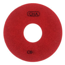 Алмазный гибкий шлифовальный диск CHA C6 100x7,0 №1 гранит wet красный