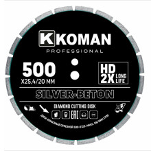 Диск алмазный KOMAN Professional d 500 мм (20") бетон