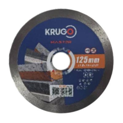 Диск алмазный сплошной 10 KRUGO MASTER 125х1,8х22,2х10 мм 81081250276