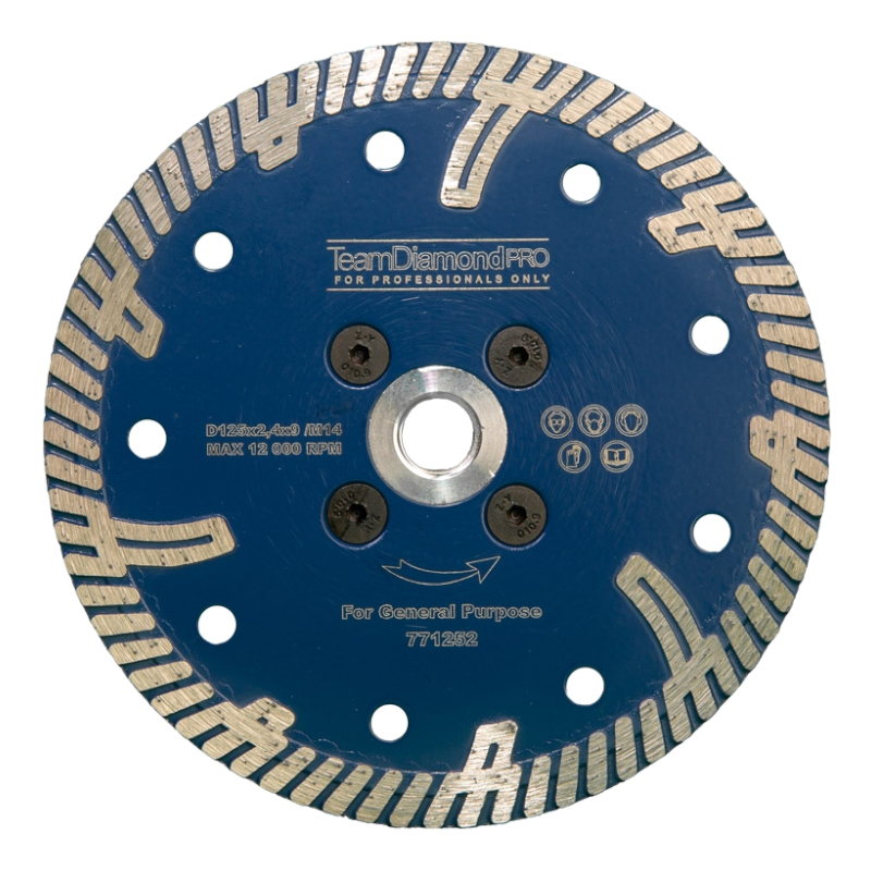 Диск алмазный TeamDiamondPro с фланцем М14 125x2,4х22,2 мм