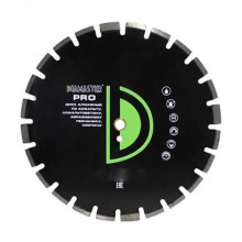 Диск алмазный сегментный Diamaster Pro 350x25,4 (40x3,2x10/16) мм 21z (асфальт, wet, dry)