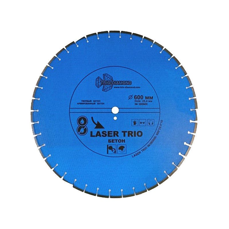 Алмазный диск Trio-Diamond Laser Trio Бетон600ч10ч25.4/12 мм