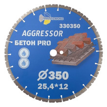 Диск алмазный отрезной Trio Diamond Бетон Pro AGGRESSOR 350х25.4х12 мм Диск алмазный отрезной Trio Diamond Бетон Pro AGGRESSOR 350х25.4х12 мм