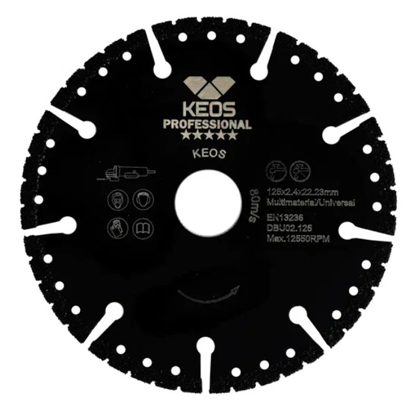 Диск алмазный универсальный KEOS Standart 125x22,23 мм