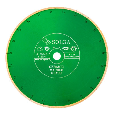 Диск алмазный Solga Diamant CERAMICS, MARBLE сплошной по керамике и мрамору 350x25,4 мм