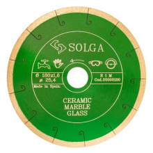 Диск алмазный Solga Diamant CERAMICS, MARBLE сплошной по керамике и мрамору 180x25,4 мм