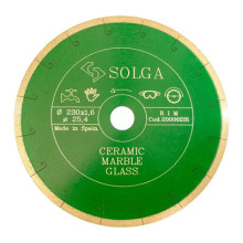 Диск алмазный Solga Diamant CERAMICS, MARBLE сплошной по керамике и мрамору 230x25,4 мм