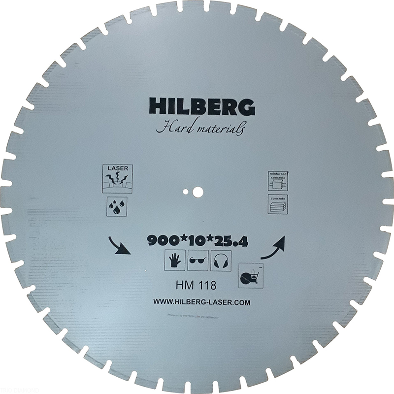 Диск алмазный Hilberg Hard Materials Лазер d 900 мм