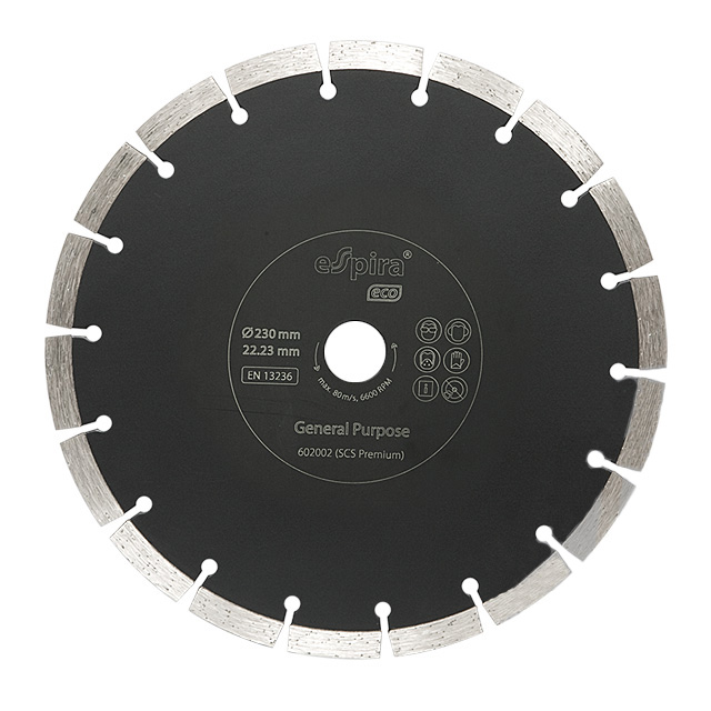 Диск алмазный Espira SCS Eco 230х22,23 сегм 10х2,6 Pr мм (Универсальный)