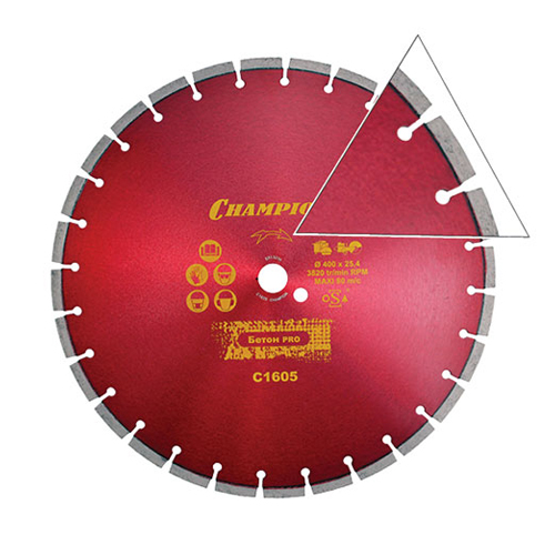 Диск алмазный по бетону Champion ST 400/25,4/10 Concremax