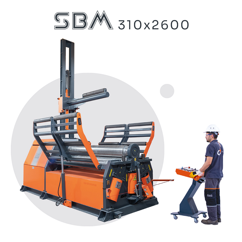 4-х валковый вальцовочный станок MAC BENDING SBM 310х2500