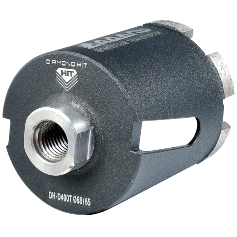 Сверло алмазное для подрозетников Адель DH-D400T (68/65 мм; M16; 6 сегментов) ДУУ00008181