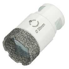 Алмазная коронка Diamond Industrial 35 мм Universal по керамограниту, керамике и камню, вакуумная пайка, M14 Алмазная коронка Diamond Industrial 35 мм Universal по керамограниту, керамике и камню, вакуумная пайка, M14