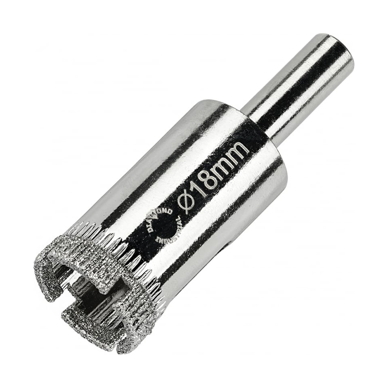Алмазная коронка Diamond Industrial 18 мм по керамике, плитке и стеклу