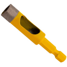 Сверло алмазное по керамограниту Denzel 12х35 мм, шестигранный хвостовик Сверло алмазное по керамограниту Denzel 12х35 мм, шестигранный хвостовик