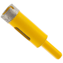 Сверло алмазное по керамограниту Denzel 18 мм, мокрая резка, трехгранный хвостовик